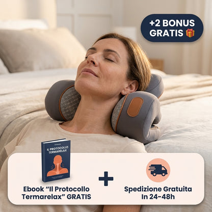 Termarelax Cuscino Cervicale 3-in-1 — Trazione, Calore e Massaggio
